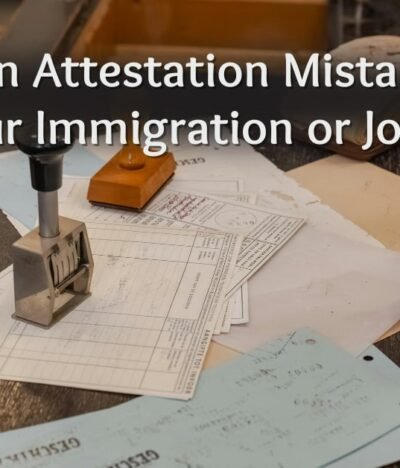 Common Attestation Mistakes That Delay Your Immigration or Job Process